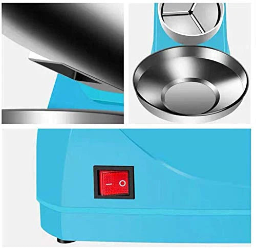 Homezem Electric Double Blade Food Ice Crusher, 220V, for Beverage Making