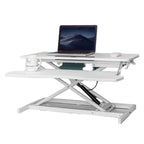 Homezem Height Adjustable Standing Table Computer Lifting Laptop Desk Converter Desk Lifting Legs 80 X 40 X 15 CM (Black)