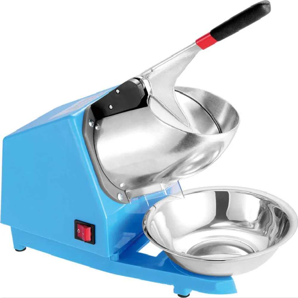Homezem Electric Double Blade Food Ice Crusher, 220V, for Beverage Making