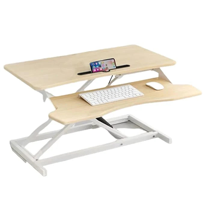 Homezem Height Adjustable Standing Table Computer Lifting Laptop Desk Converter Desk Lifting Legs 80 X 40 X 15 CM (Black)
