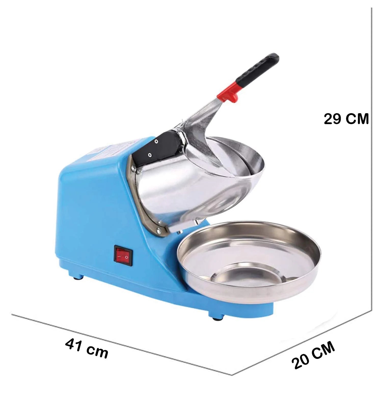 Homezem Electric Double Blade Food Ice Crusher, 220V, for Beverage Making